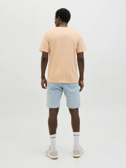 Jack & Jones Heren t-shirt jjbarbados ronde hals Oranje - M
