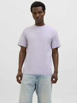 Jack & Jones Heren t-shirt jjsummer ronde hals - maat M Paars