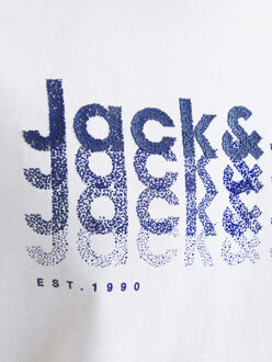 Jack & Jones Heren t-shirt jjtex ronde hals - maat M Wit