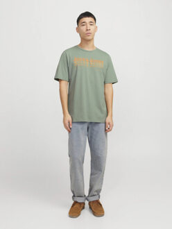 Jack & Jones Heren t-shirt jjtex ronde hals - maat XL Groen