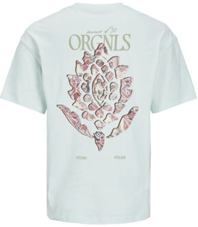 Jack & Jones Heren t-shirt jornoto ronde hals licht Blauw - M