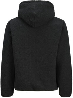 Jack & Jones Heren teddy hoodie jcoflare - maat M Zwart