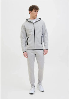 Jack & Jones Heren trainingspak sweatstof - maat XL Grijs
