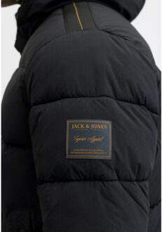 Jack & Jones Heren winterjas jjedetroit puffer jacket - maat XXL Zwart