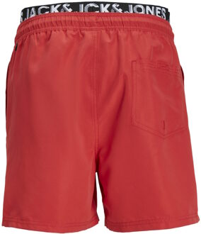 Jack & Jones Heren zwemshort jpstfiji dubbele waistband Rood