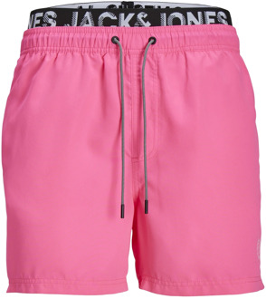 Jack & Jones Heren zwemshort jpstfiji dubbele waistband Roze - L
