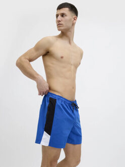 Jack & Jones Heren zwemshort jpstmaui blocked zip blauw Veelkleurig - L