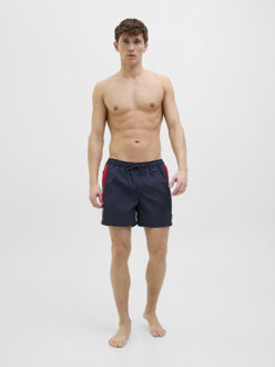 Jack & Jones Heren zwemshort jpstmaui blocked zip donkerblauw Veelkleurig - S