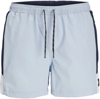 Jack & Jones Heren zwemshort jpstmaui blocked zip ijsblauw Lichtblauw - XL