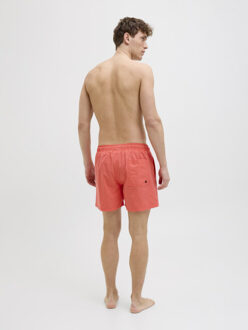Jack & Jones Heren zwemshort jpstmaui double logo effen hot coral Oranje