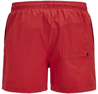 Jack & Jones Heren zwemshort jpstmaui double logo effen - maat L Rood