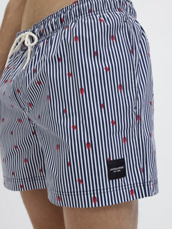 Jack & Jones Heren zwemshort jpstmaui jjswim gestreept kreeft Veelkleurig - XS