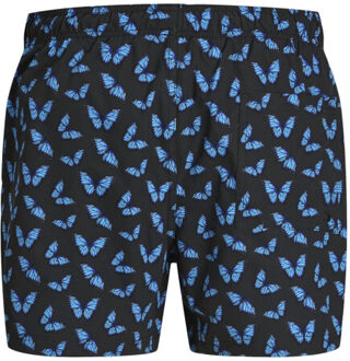 Jack & Jones Heren zwemshort jpstmaui vlinders print zwart - maat L Veelkleurig