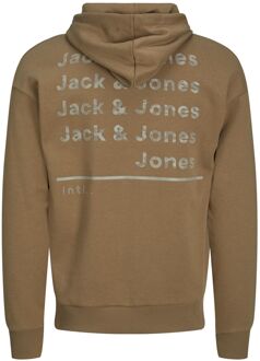 Jack & Jones hoodie - maat M Bruin