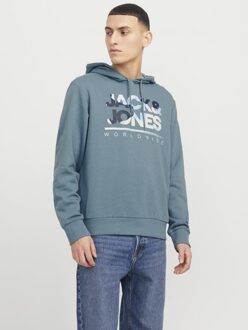 Jack & Jones Hoodies Luke Sweat Hood Blauw