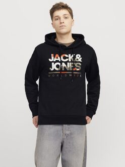 Jack & Jones Hoodies Luke Sweat Hood Zwart - M