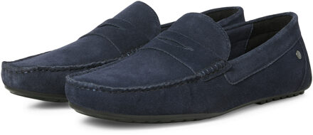 Jack & Jones Instappers Jensen Suede Loafer Blauw