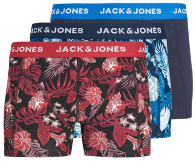 Jack & Jones Jacjoel floral trunks 3 pack jnr Blauw - 128