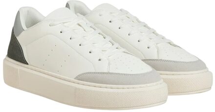 Jack & Jones Jack And Jones Heren Aspire Court Sportschoenen (Wit/Damp/Blauw/Kasteelrots) - EU 40.5 / UK 7