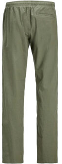 Jack & Jones Jack And Jones Heren Linnen Blend Relaxed Fit Broek (Olijfgroen) - maat XL