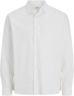 Jack & Jones Jack And Jones Heren overhemd met lange mouwen (Wit) - XL