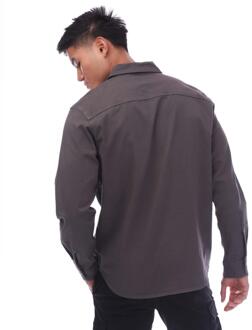 Jack & Jones Jack And Jones Heren Stretch Overhemd (Grijs)