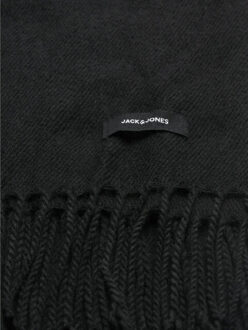 Jack & Jones Jack and Jones Sjaal Zwart Acryl Met Franjes - ONESIZE