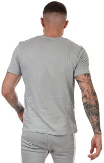 Jack & Jones Jack Jones-set van grijs T-shirt en grijze short met blokprint voor heren