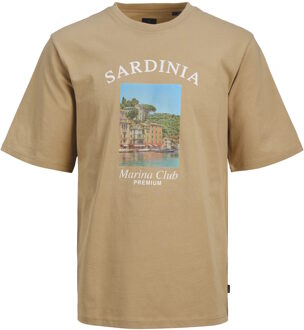 Jack & Jones Jack & Jones-T-shirt - maat Beige