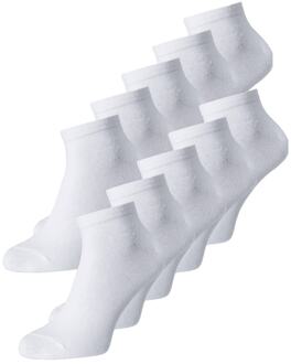 Jack & Jones JackJones Heren 10Pack Sokken 12172337 Wit-ONE ( 1mt)