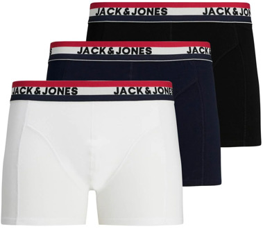 Jack & Jones JACWAISTBAND STRIB TRUNKS 3 PACK