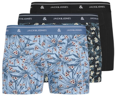 Jack & Jones Jaczach trunks 3 pack dessin Blauw - L