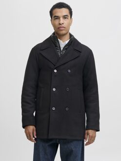 Jack & Jones Jas winter Detroit Peacoat Jacket Zwart