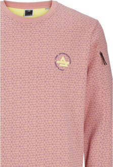 Jack & Jones Jcoaop chestprint sweat crew neck Rood - M