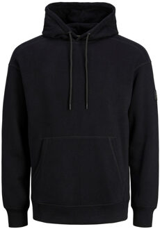 Jack & Jones Jcoclassic waffle sweat hood Zwart