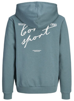 Jack & Jones Jcodust script sweat hood sa26 jnr oud - maat 140 Groen