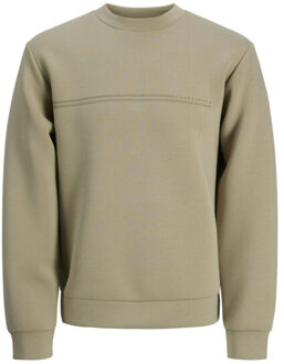 Jack & Jones Jcofusion scuba sweat crew neck zand Ecru - L