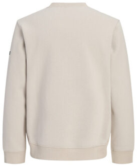 Jack & Jones Jcofusion sweat badge crew neck zand - maat XL Ecru