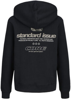 Jack & Jones Jcogrid sweat hood jnr - Zwart - 164