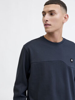 Jack & Jones Jcojoe sweat crew neck smu navy Blauw - L