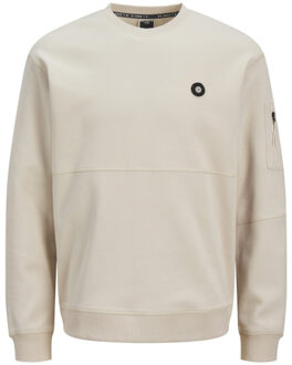 Jack & Jones Jcojoe sweat crew neck smu off-white Ecru - L