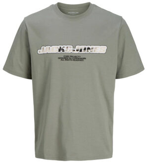 Jack & Jones Jcolido aop front print tee Veelkleurig - M