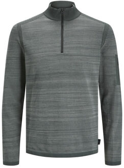 Jack & Jones Jcomace knit half zip smu army - maat L Groen
