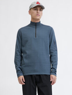 Jack & Jones Jcomace knit half zip smu petrol Blauw - XL