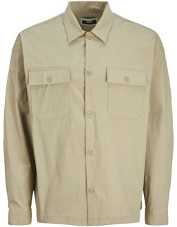 Jack & Jones Jcooutdoor overshirt ls sn beige Ecru