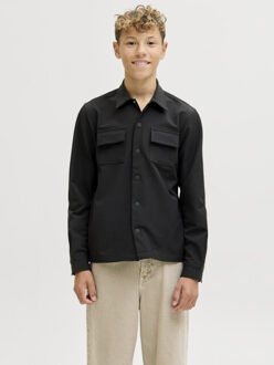 Jack & Jones Jcopoint commute travel shirt bf jnr - - maat 176 Zwart
