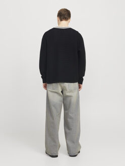 Jack & Jones Jcoreflex knit v-neck styd aw24 Zwart - XXL