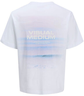 Jack & Jones Jcosago photo back tee ss crew neck - Wit - M