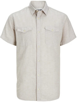Jack & Jones Jcosheridan linen blend shirt ss Veelkleurig - M
