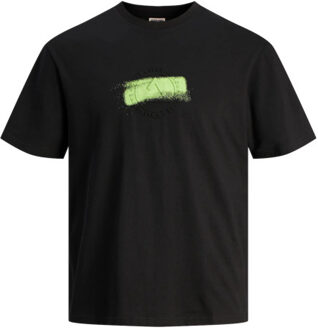 Jack & Jones Jcospray embo tee ss crew neck Zwart - M